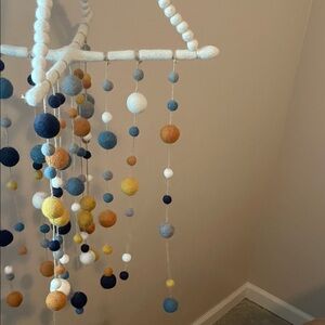 Colorful Felt Ball Mobile